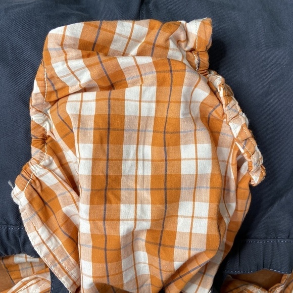 Tommy Bahama Baby Overalls and Orange Plaid Long Sleeve Shirt New Without Tags - Picture 9 of 12